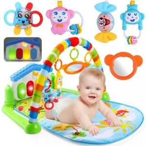 3 in 1 Baby Infant Gym Soft Playmat &amp; Fitness Music Lights Fun Piano Carpet Gift