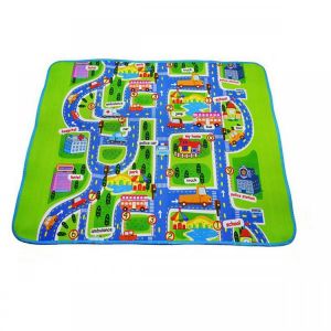 Infant Baby Kids Crawl Playing Fun Car City Traffic Game Play Mat Rug Carpet